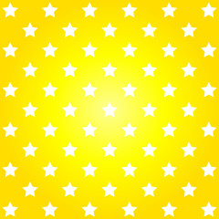 Bright yellow abstract pattern with stars