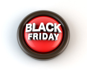 3D label Black Friday on the white background
