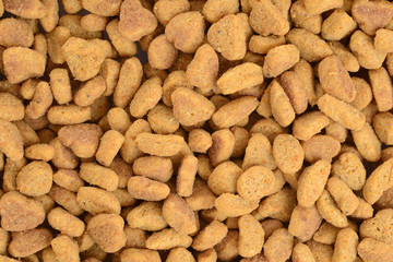 macro of cat food background