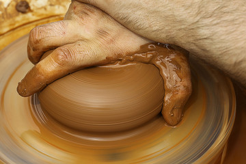 potter clay pot