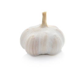 garlic isolated on  whitebackground