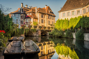 Colmar, Petite Venise, Alsace, France.