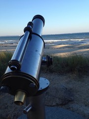 Strand in der Abenddämmerung