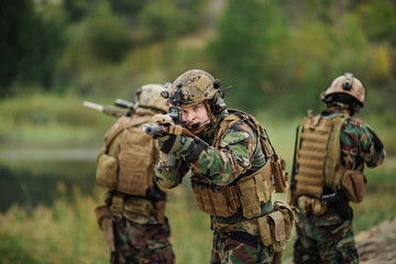 U.S. Army soldiers during the military operation