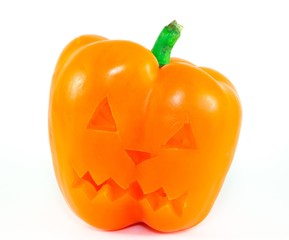 Orange Halloween pepper