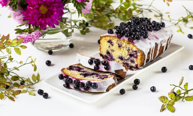 cake with bilberry