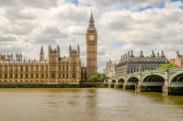 Palace of Westminster, Houses of Parliament, London - obrazy, fototapety, plakaty