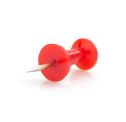 pushpin on white background