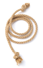 ship rope isolated on white