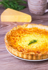 cheese and fennel quiche