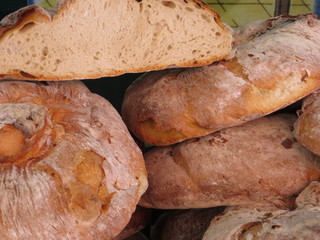 Loaves of rustic bread