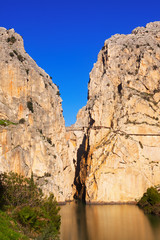  view of  Caminito del Rey. Andalusia, Spain