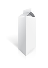 Milk box. Vector illustration.