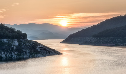 mountains river