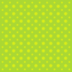 Green abstract background with stars