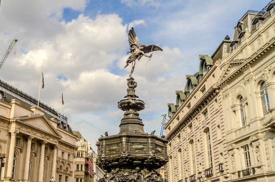 Eros Statue at Piccadilly Circus, London