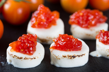 Goat cheese with tomato jam