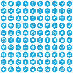 Fototapeta na wymiar health 100 icons universal set