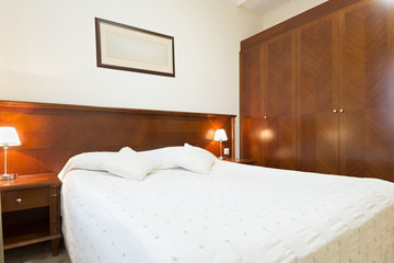 Interior of a hotel bedroom
