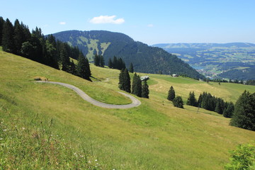 Fototapeta premium Bergpanorama im Allgäu