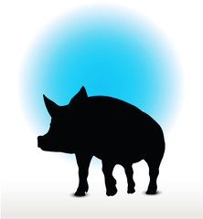 pig silhouette