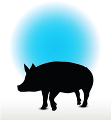 pig silhouette