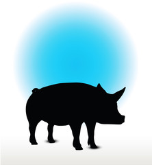 pig silhouette