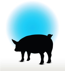 pig silhouette
