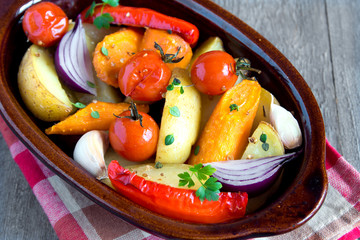 oven baked vegetables