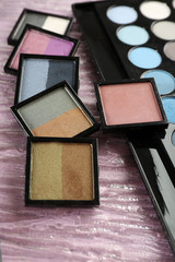 Make up set closeup