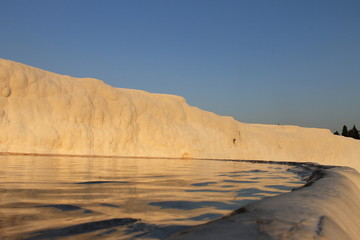 Pamukkale health resort and nature reserve in Turkey, UNESCO sites