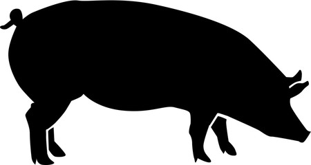 Pig silhouette