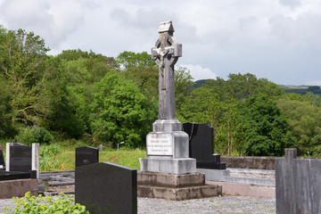 Cemetery in a dense forest in western Ireland.