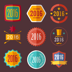 typographic set vintage labels, signs, badges