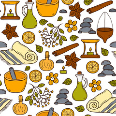 Seamless ayurveda background