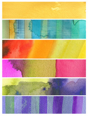 Naklejka premium abstract watercolor background collection
