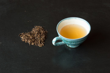 Green tea bancha - macrobiotic drink for natural food and healthy lifestyle