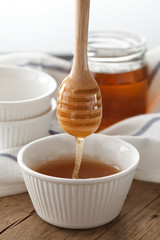 honey dipper delicious sweet healthy still life closeup