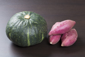 カボチャとサツマイモ