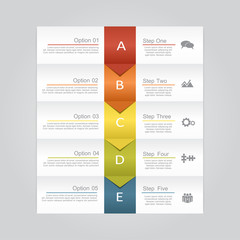 Infographic report template layout. Vector illustration
