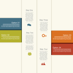 Infographic report template layout. Vector illustration