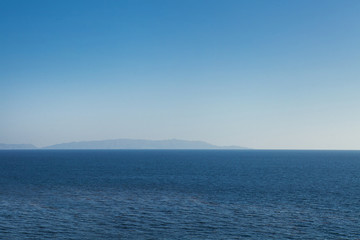 Ocean view in sunny summer day
