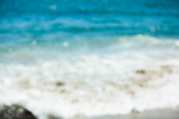 Blurred background - sea and beach