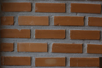 Fototapeta premium orange Walls made of bricks 