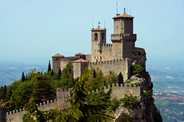 Fototapeta na wymiar Repubblica di San Marino, La Rocca Guaita.