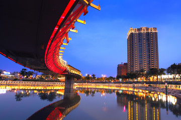 night bridge in Kaohsiung