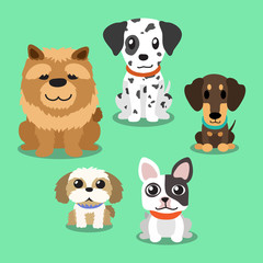 Obraz premium Cartoon dogs standing