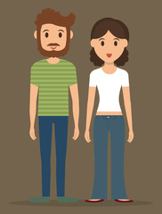 Young people cartoons