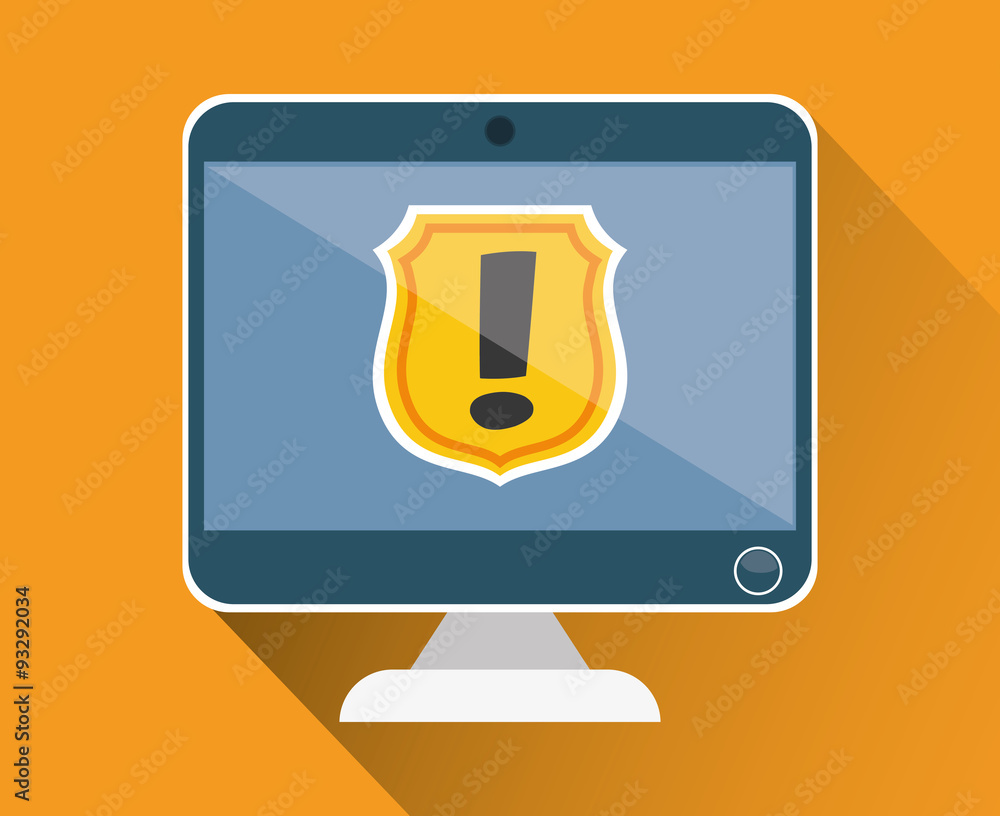 Poster digital fraud and hacking design