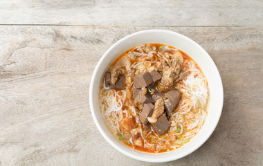 Ka-Nom-Jeen , famous food of Northern Thailand